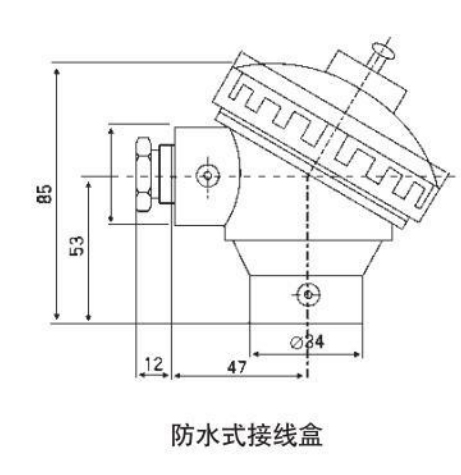 wrnk熱電偶防水式接線盒圖