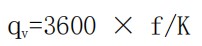 渦輪水流量計原理計算公式